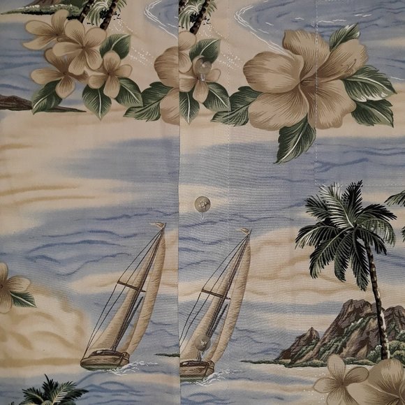 St Johns Bay Island Style Casual Shirt, 3XL/TALL - Picture 2 of 3